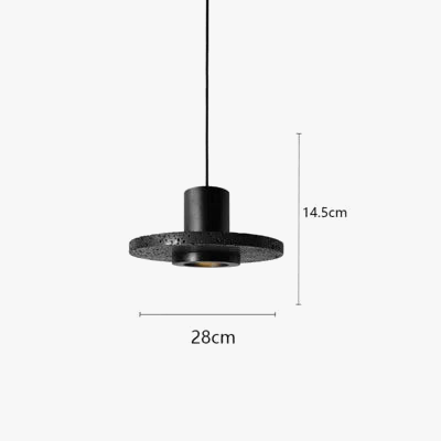 suspension en terrazzo de ciment au style industriel moderne