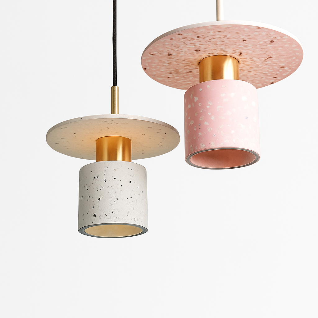 suspension en terrazzo design moderne pour espaces intérieurs élégants