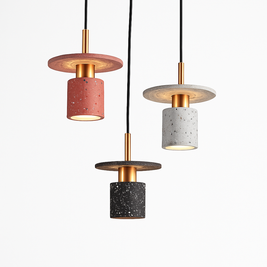 suspension en terrazzo design moderne pour espaces intérieurs élégants