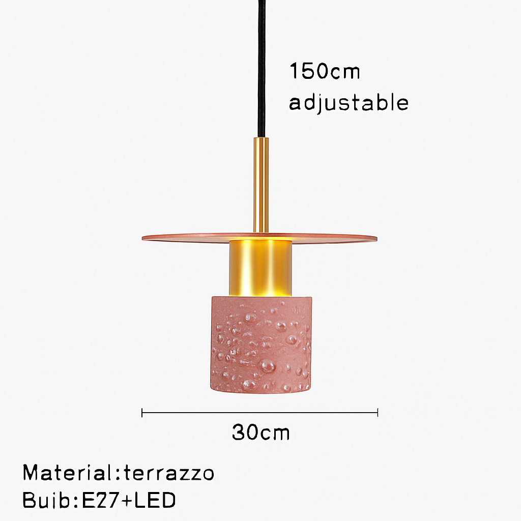 suspension en terrazzo design moderne pour espaces intérieurs élégants