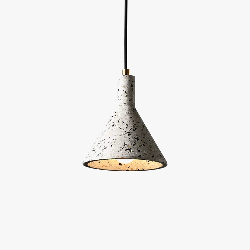 suspension en terrazzo style industriel rétro pour éclairage créatif
