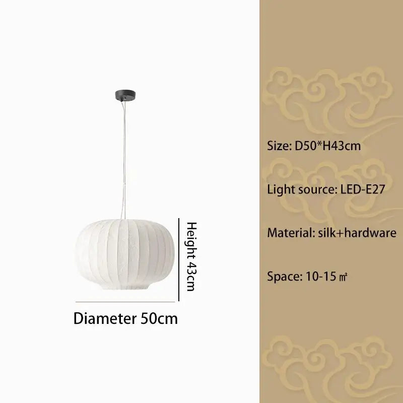 suspension en tissu de soie nordique pour décoration intérieure