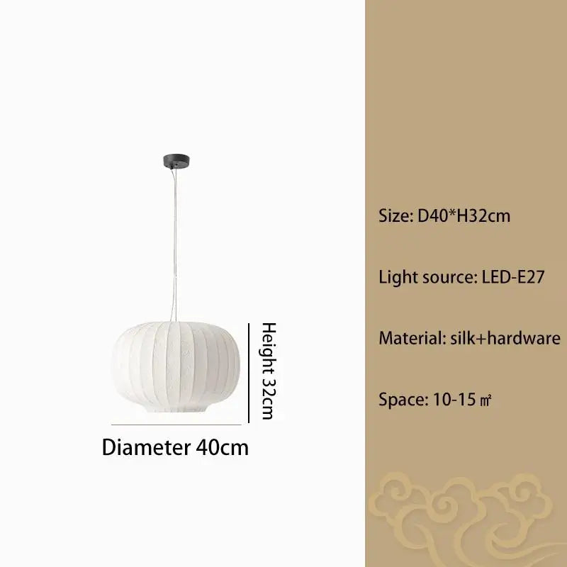 suspension en tissu de soie nordique pour décoration intérieure