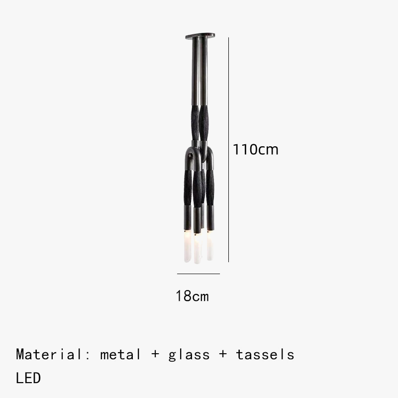 suspension en tissu design pour éclairage intérieur moderne