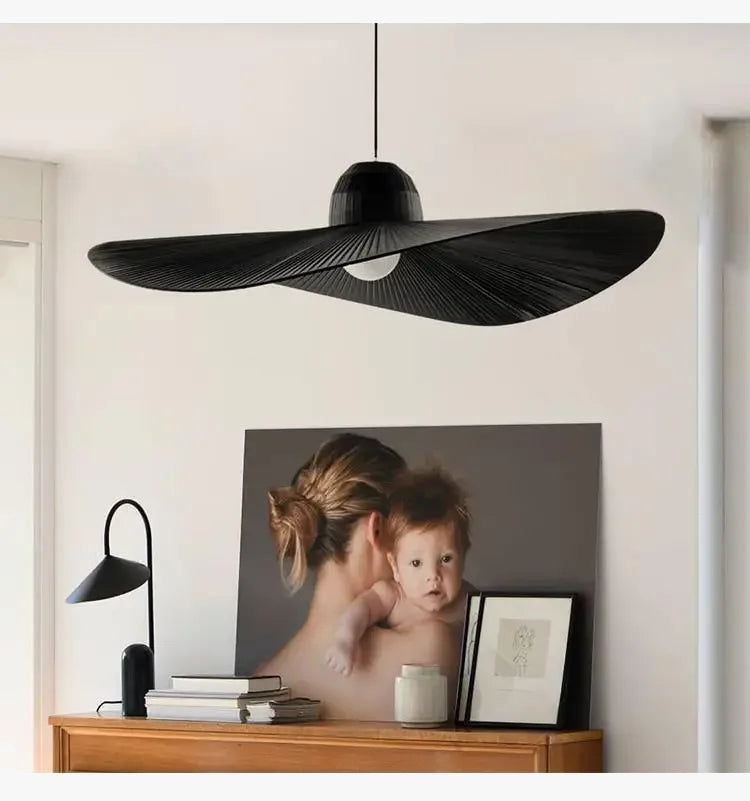 suspension en tissu design pour intérieur moderne éclairage LED