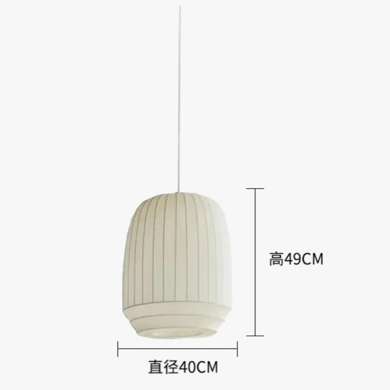 suspension en tissu minimaliste pour un éclairage créatif intérieur