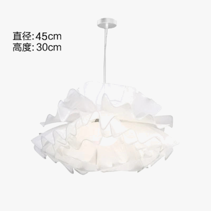 suspension en tissu moderne pour un éclairage romantique nordique