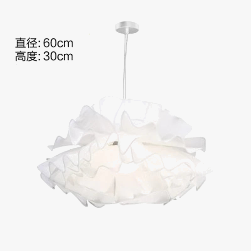 suspension en tissu moderne pour un éclairage romantique nordique