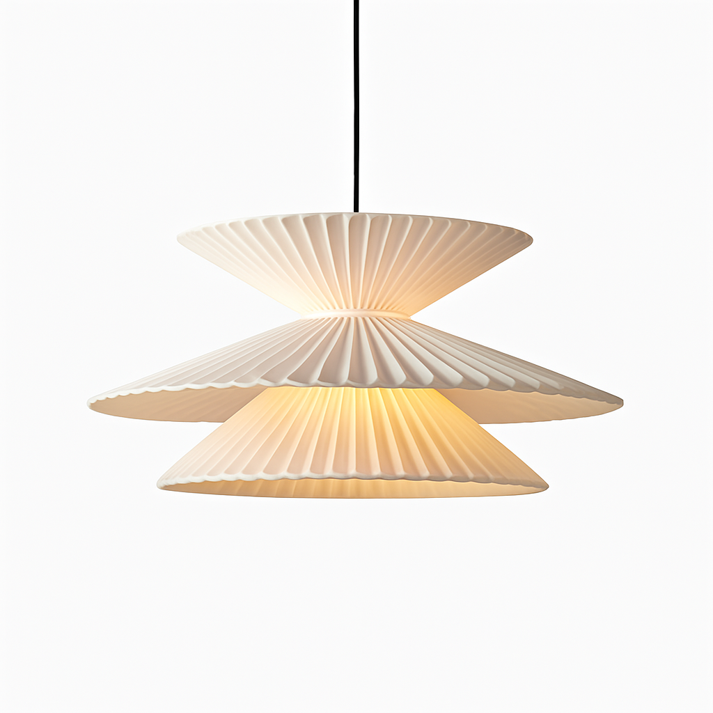 suspension en tissu origami pour décoration intérieure élégante