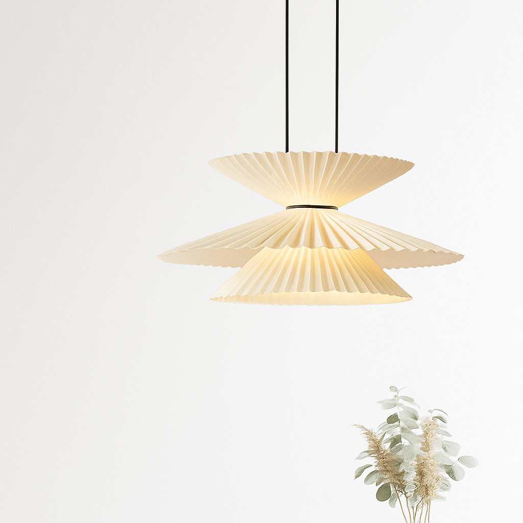 suspension en tissu origami pour décoration intérieure élégante