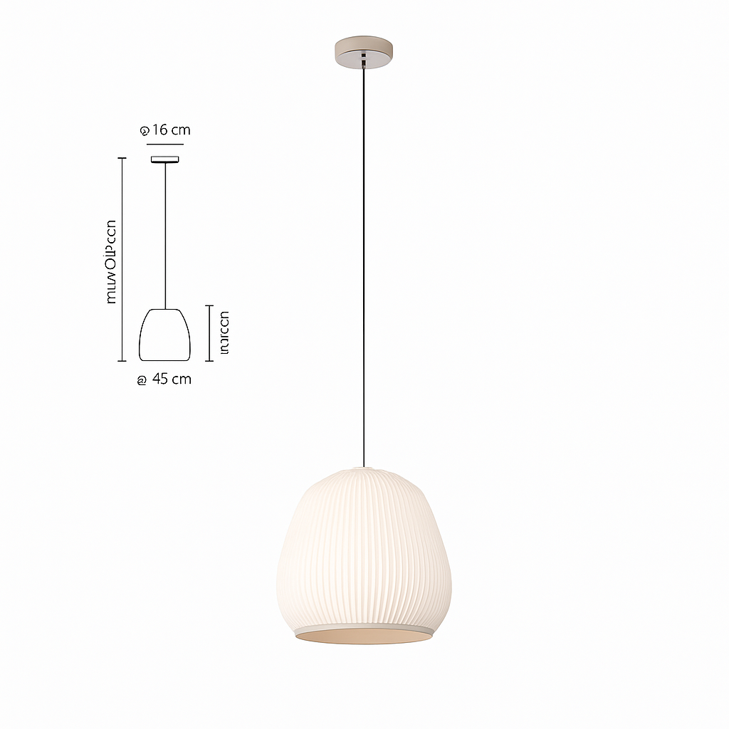 suspension en tissu tricoté style nordique pour intérieur élégant