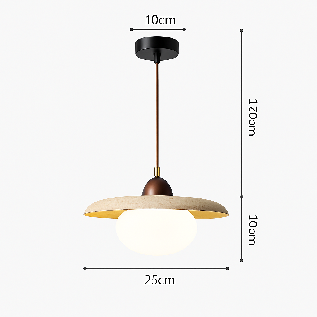 Suspension en travertin du japon