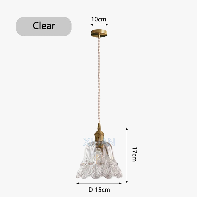 suspension en verre appliques chevet lumière suspendue