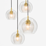 Suspension en verre au design industriel Simple et moderne