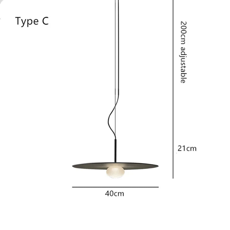 suspension en verre au design postmoderne pour décoration intérieure