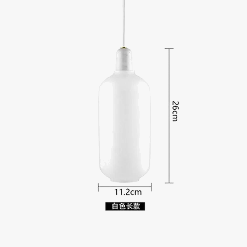 suspension en verre avec détail en marbre design industriel élégant