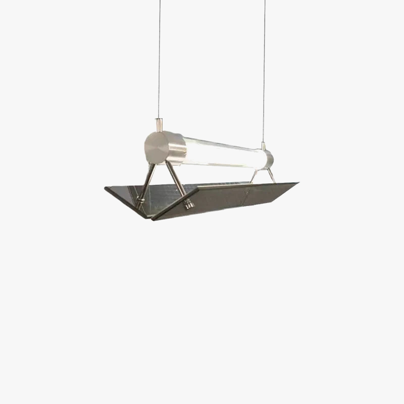 suspension en verre avec fil métallique réglable