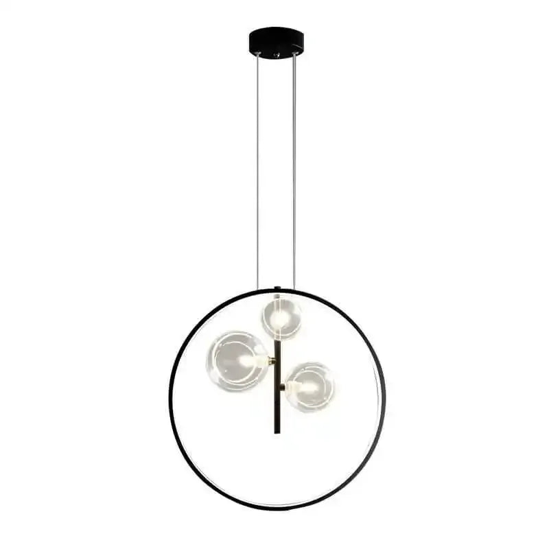 suspension en verre à bulles design moderne pour restaurant
