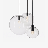 Suspension en verre chromé Nordic Globe