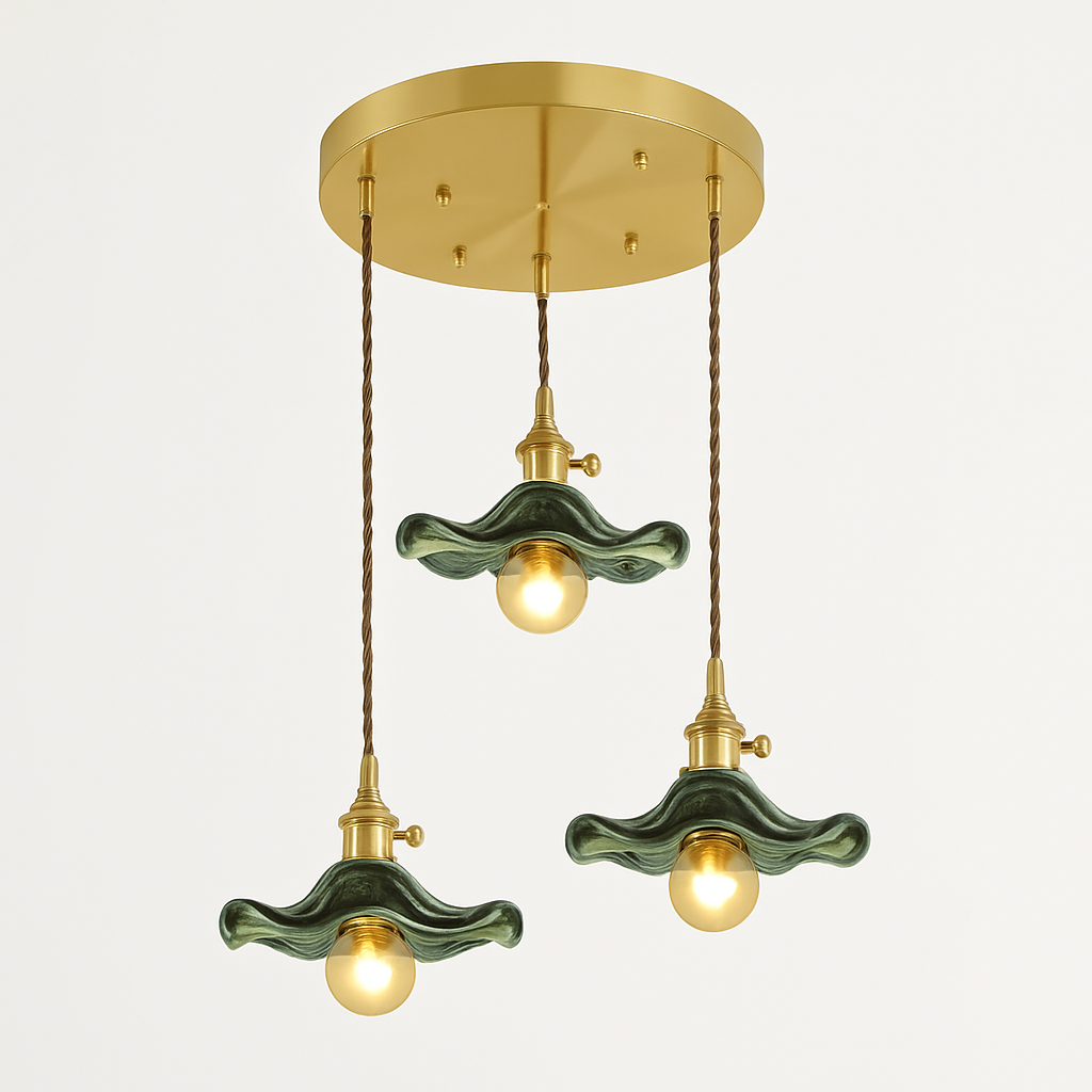 suspension en verre coloré style nordique pour intérieur moderne