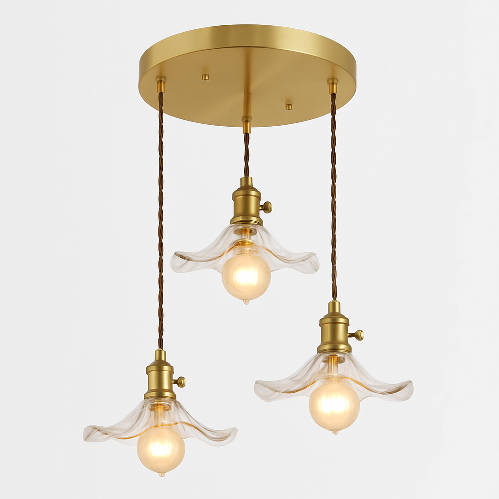 suspension en verre coloré style nordique pour intérieur moderne