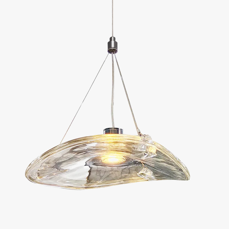 suspension en verre design italien pour intérieur moderne