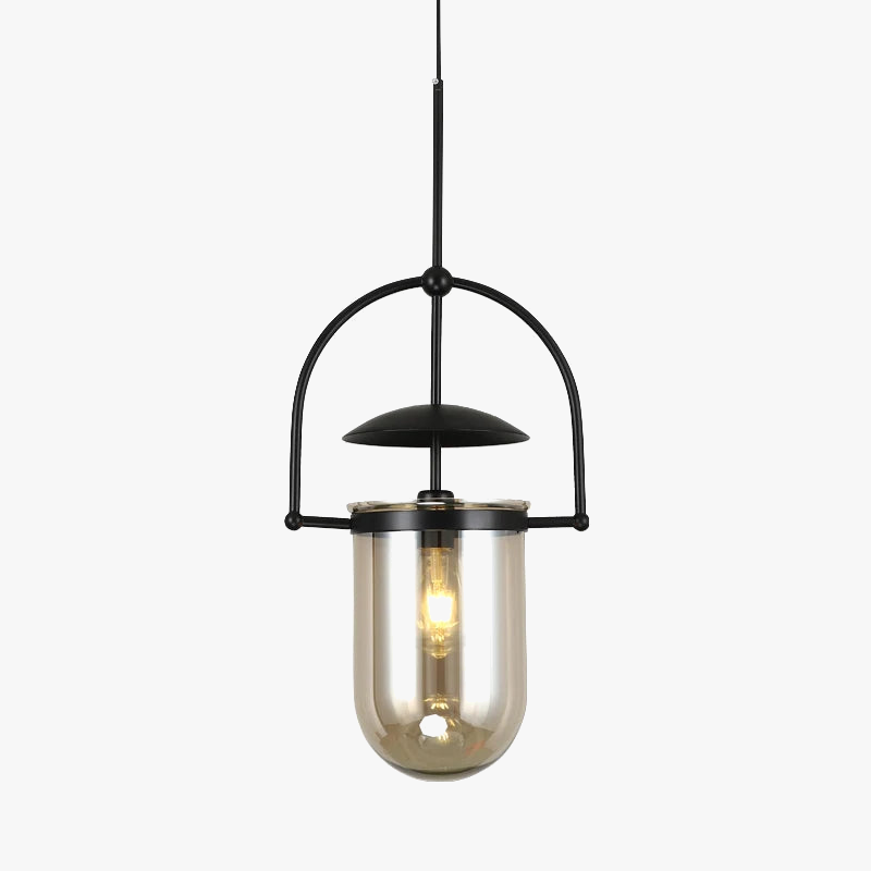 suspension en verre design minimaliste pour espace moderne