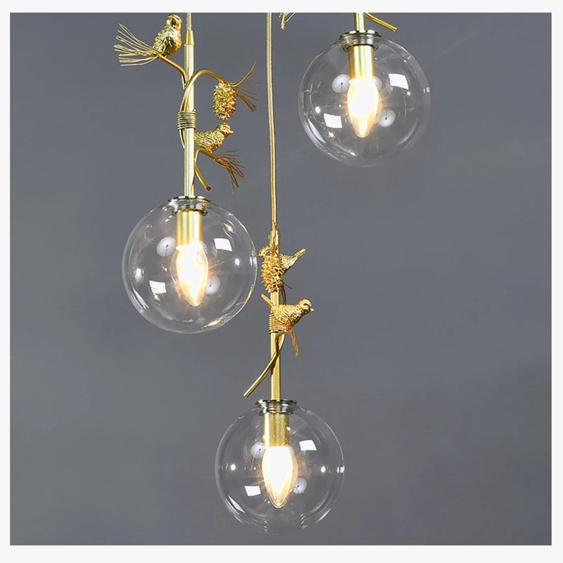 suspension en verre design moderne pour intérieur élégant