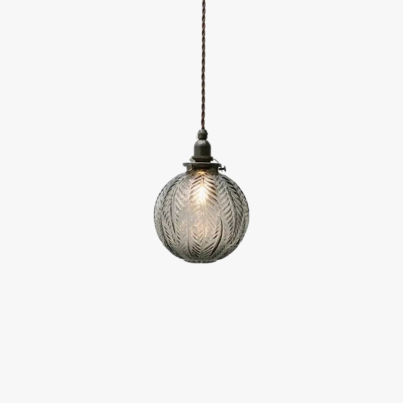 suspension en verre design moderne style loft nordique décoratif