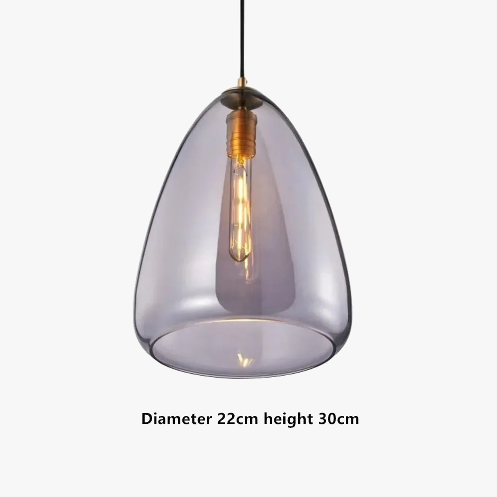 suspension en verre design nordique pour décoration intérieure moderne