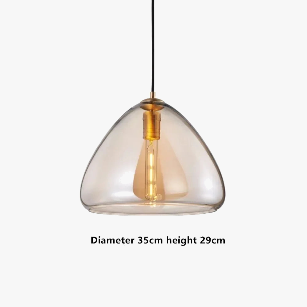 suspension en verre design nordique pour décoration intérieure moderne