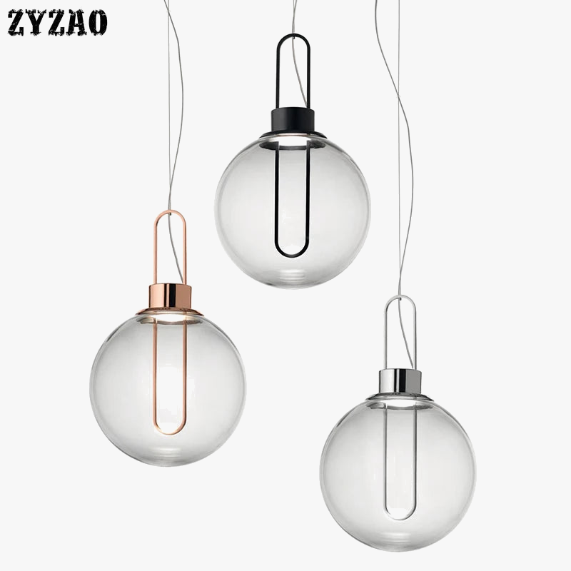 suspension en verre design pour bar et restaurant