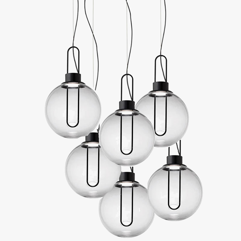suspension en verre design pour bar et restaurant