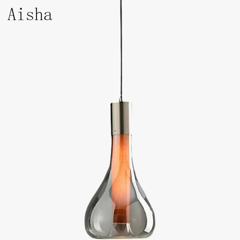 suspension en verre italien pour restaurant et bar décoratif