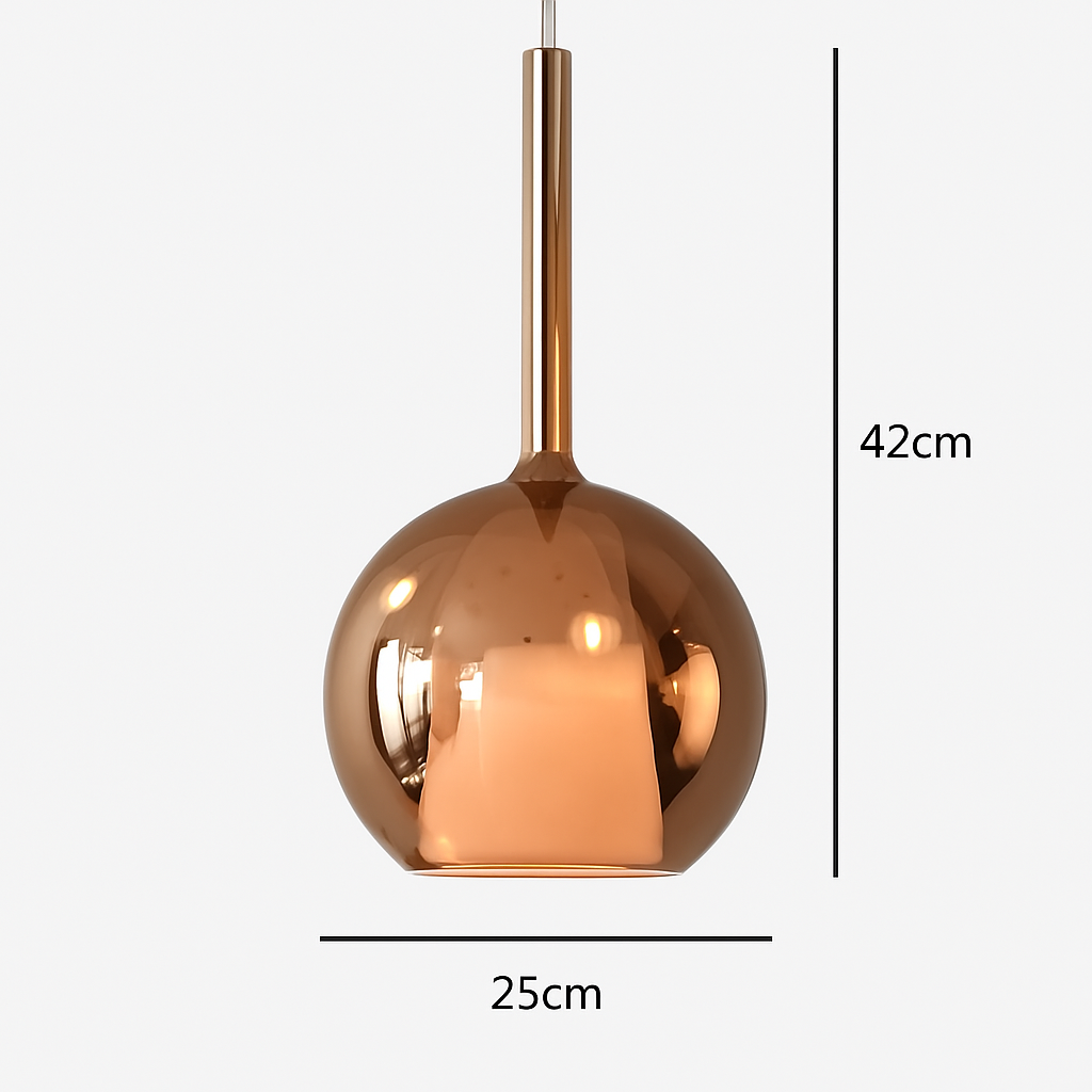 suspension en verre led décoration nordique moderne