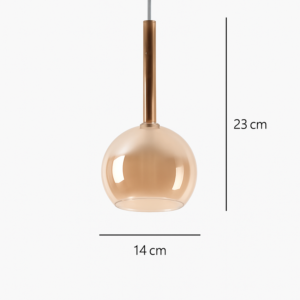 suspension en verre led décoration nordique moderne