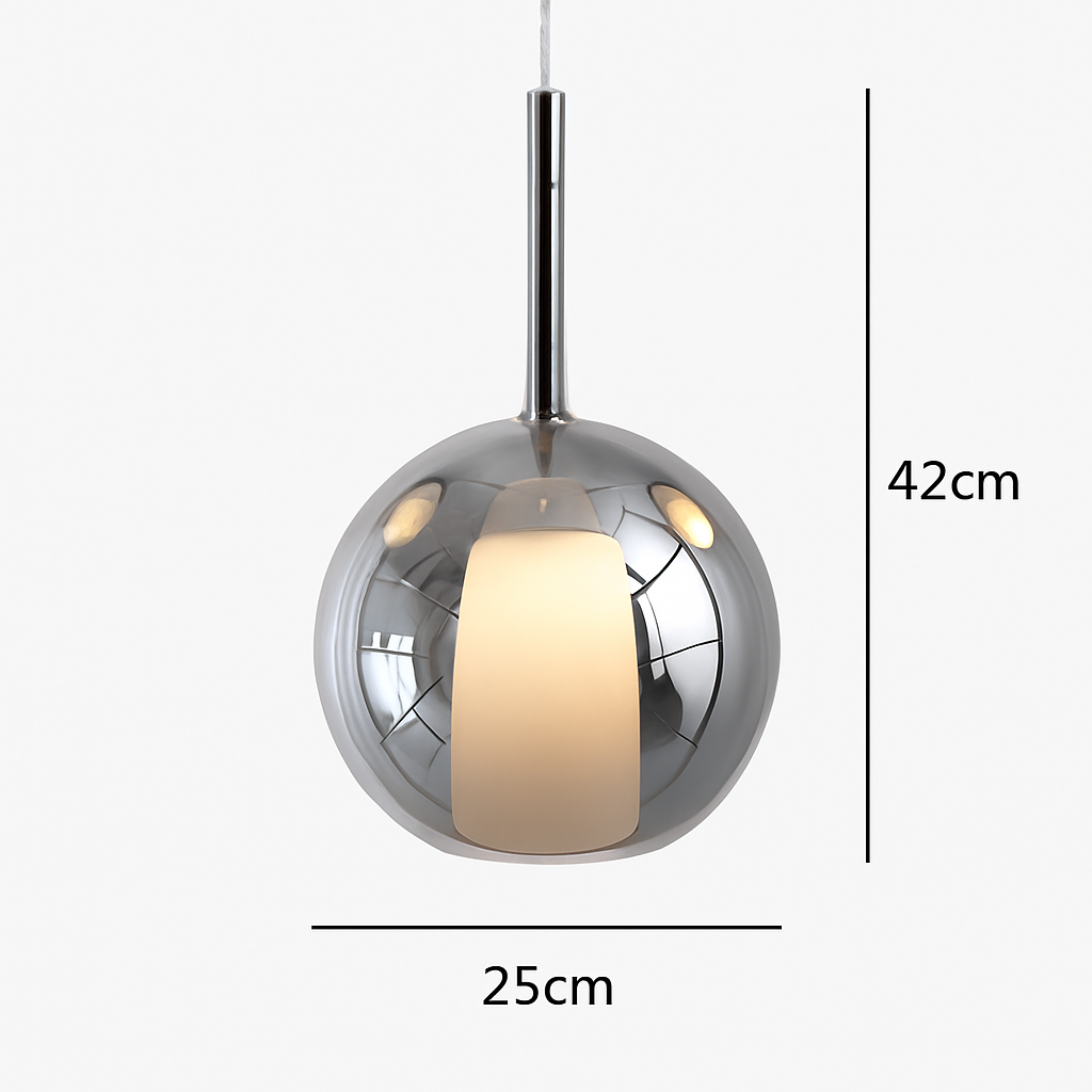 suspension en verre led décoration nordique moderne