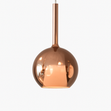 Suspension en verre LED pour cuisine île salon gris intérieur décor