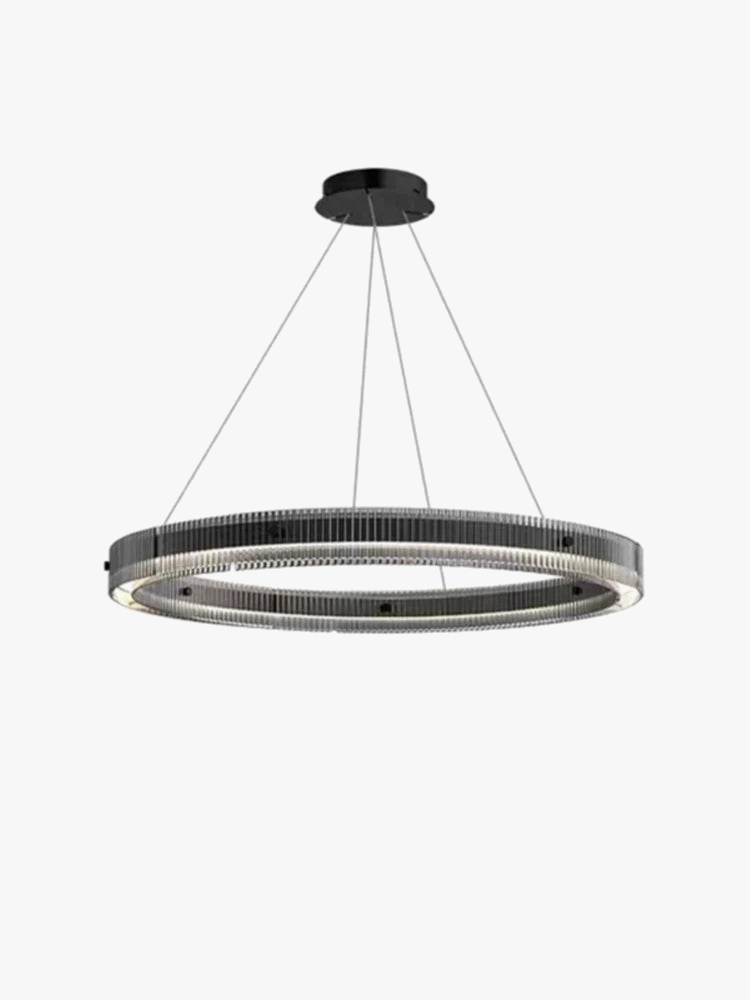 suspension en verre minimaliste créative en aluminium pour intérieur