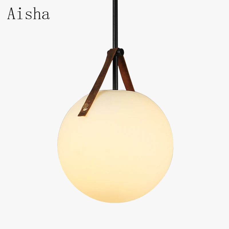 suspension en verre moderne à led pour décoration intérieure