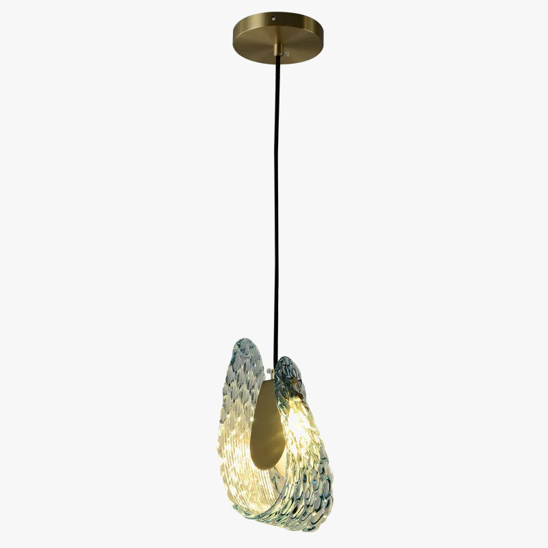 suspension en verre moderne petite lampe à main