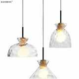 Suspension en verre moderne pour décoration intérieure élégante