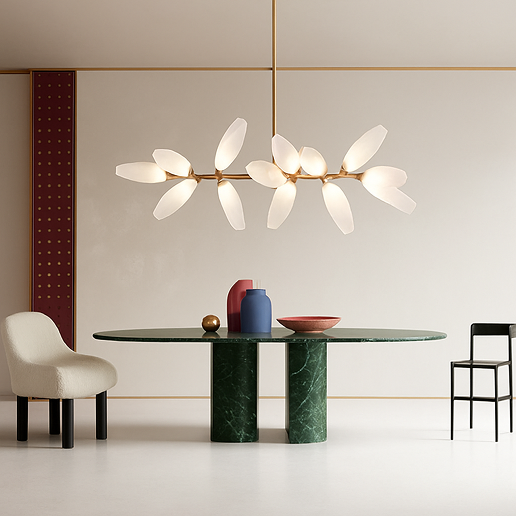 suspension en verre moderne pour décoration intérieure élégante