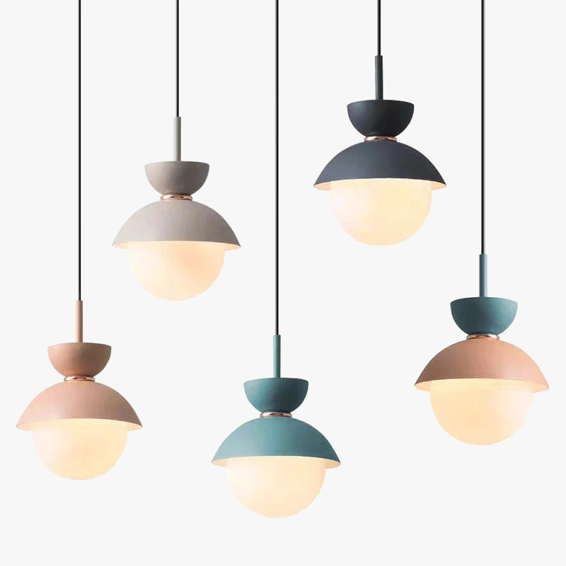 suspension en verre moderne pour décoration intérieure élégante