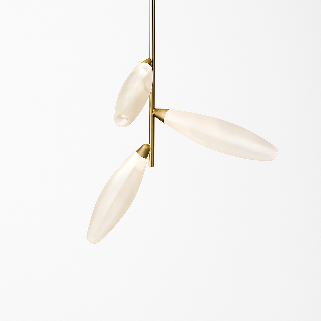 suspension en verre moderne pour décoration intérieure élégante