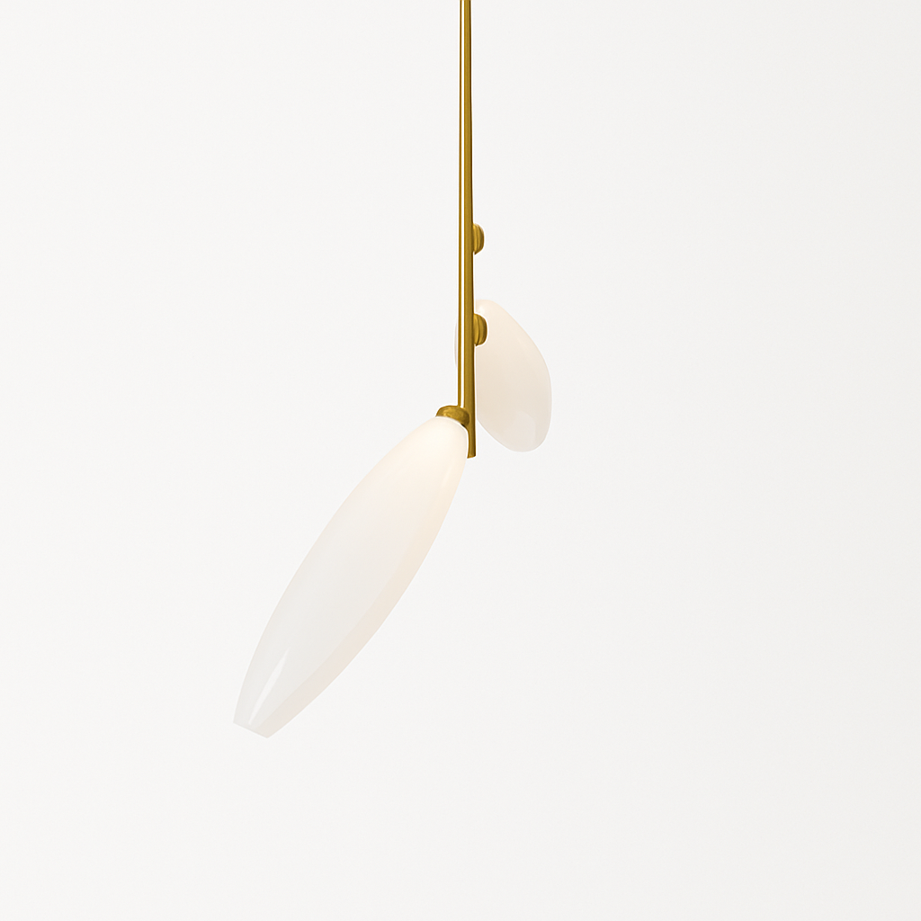 suspension en verre moderne pour décoration intérieure élégante