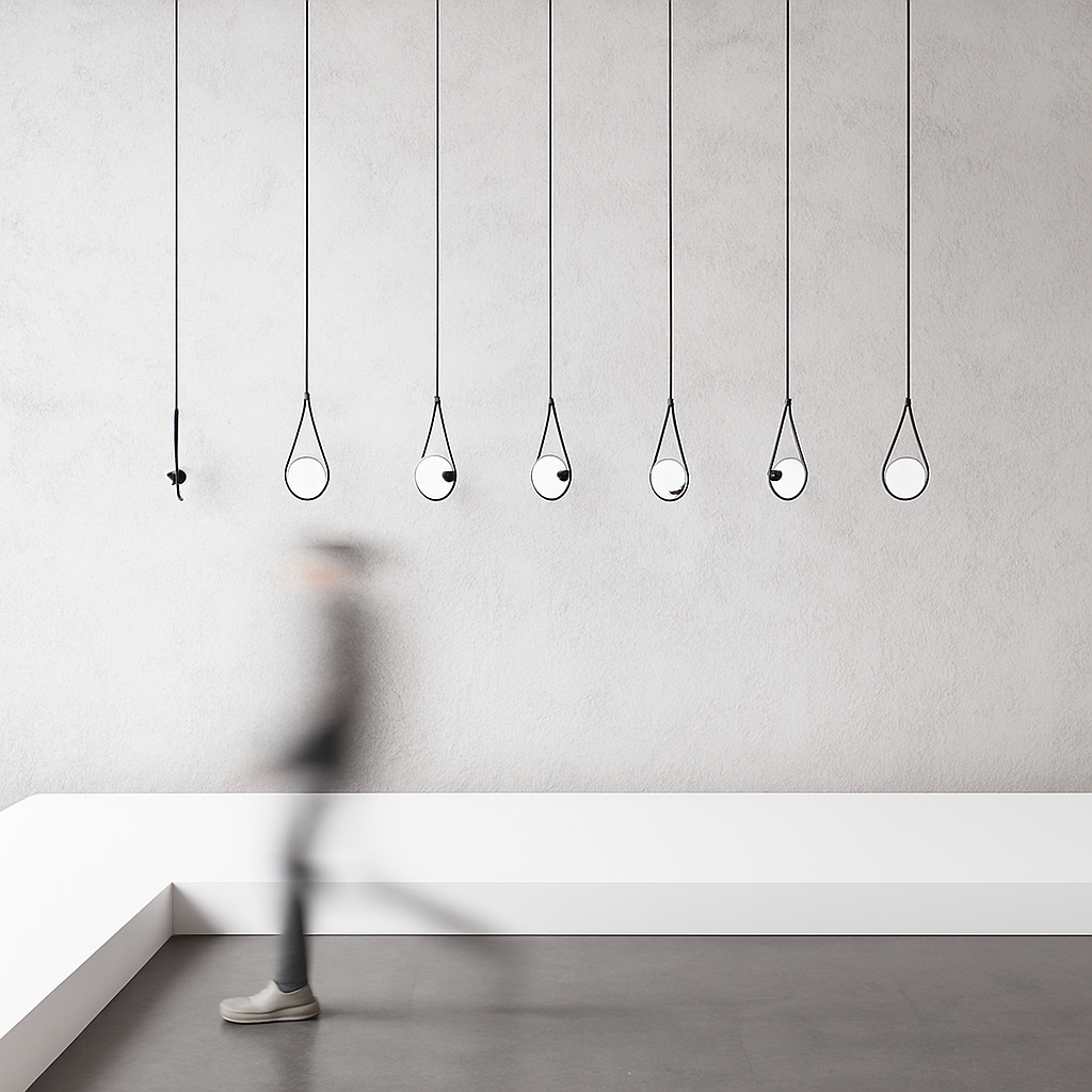 suspension en verre moderne pour décoration intérieure élégante