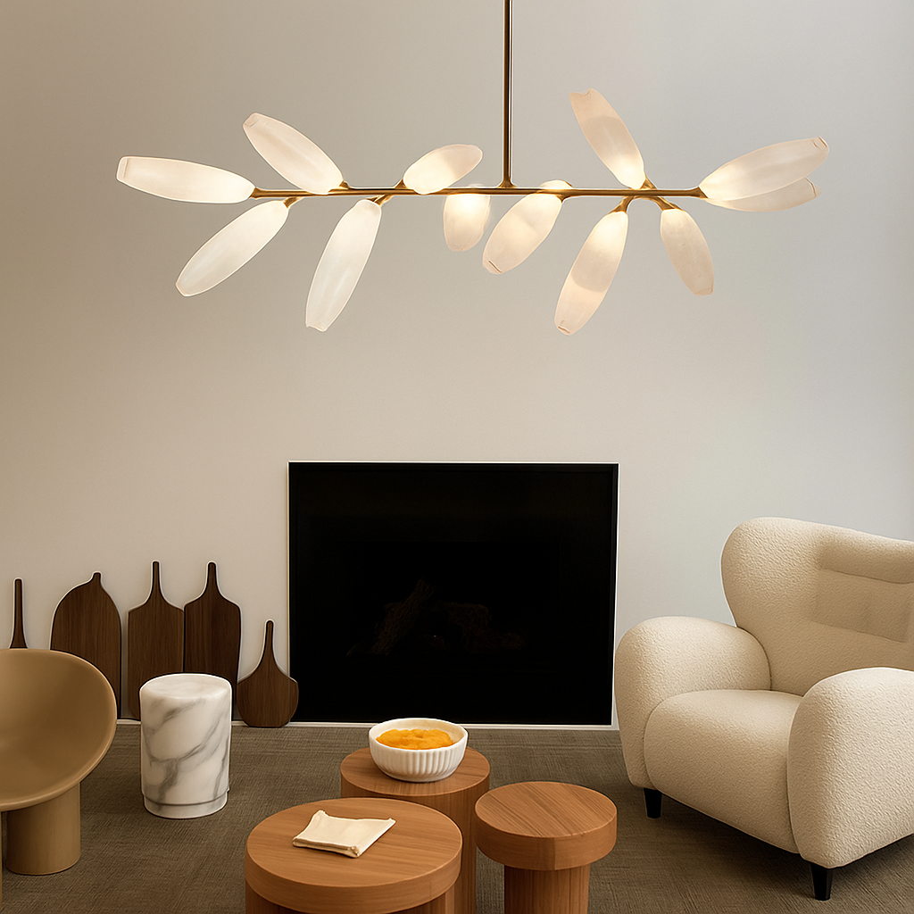 suspension en verre moderne pour décoration intérieure élégante