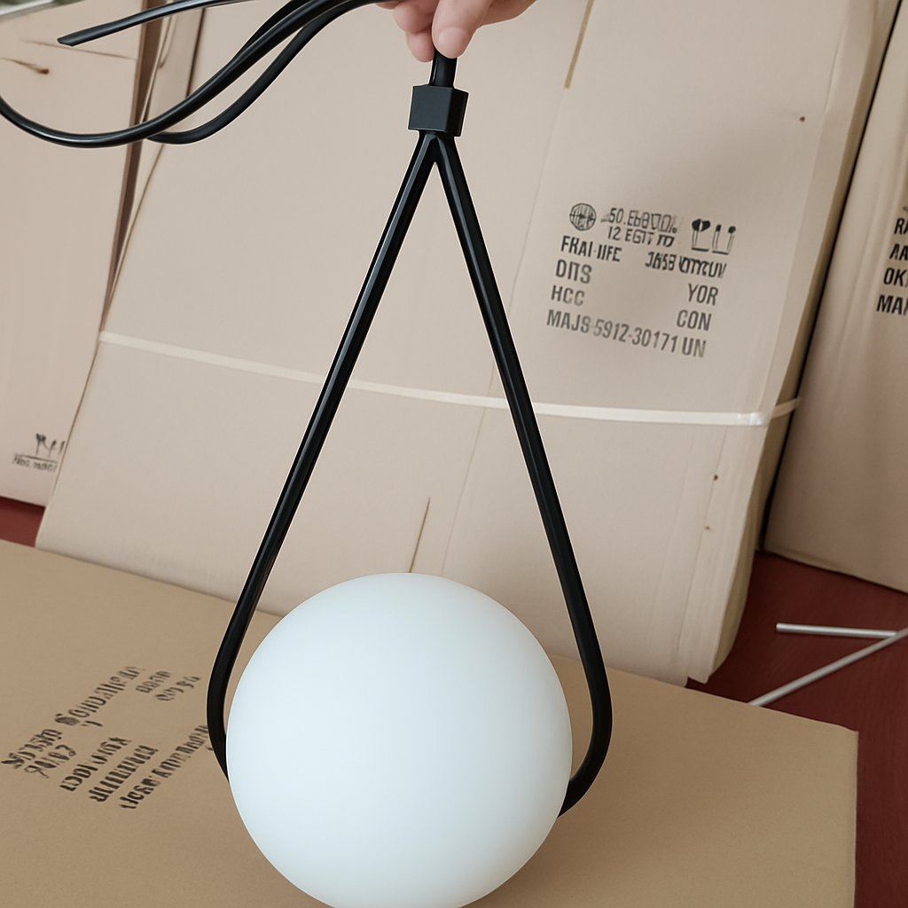 suspension en verre moderne pour décoration intérieure élégante