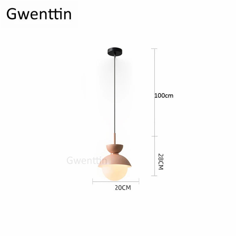 suspension en verre moderne pour décoration intérieure élégante